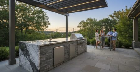 The Definitive Guide to Outdoor Kitchen Surfaces: Selecting Stone for Timeless Luxury