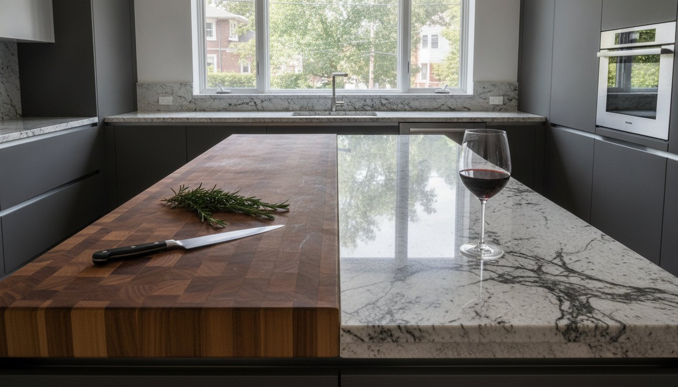 Butcher Block vs. Granite for Kitchen Islands: A Master Artisan’s Comparison
